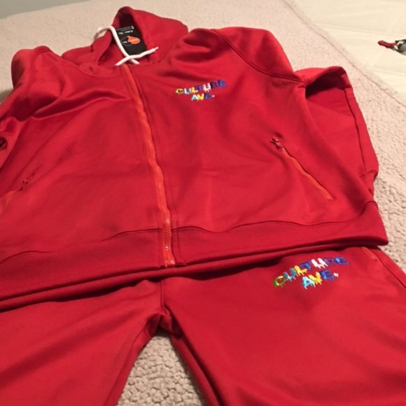 Men's NEW 2-Piece Tracksuit Culture Ave. NY Signature Set  Size Large Slim Fit - Picture 2 of 16